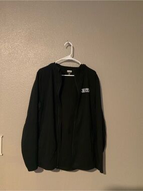 Battle black Full-Zip Jacket with White Chest Patch